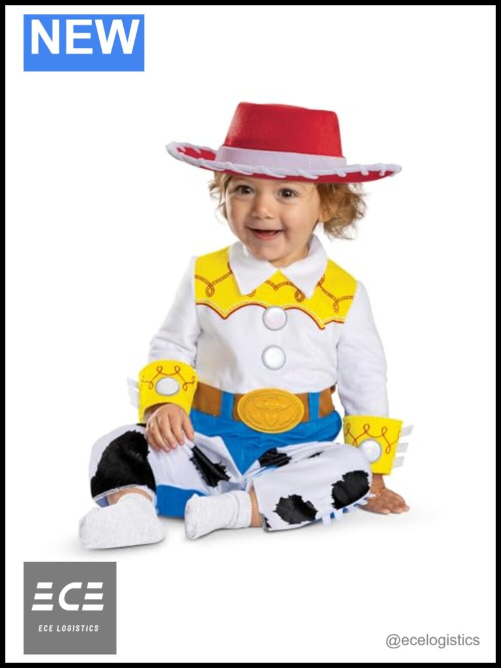 Disney Toy Story Jessie Toddler Costume Jumpsuit Hat Dress Up